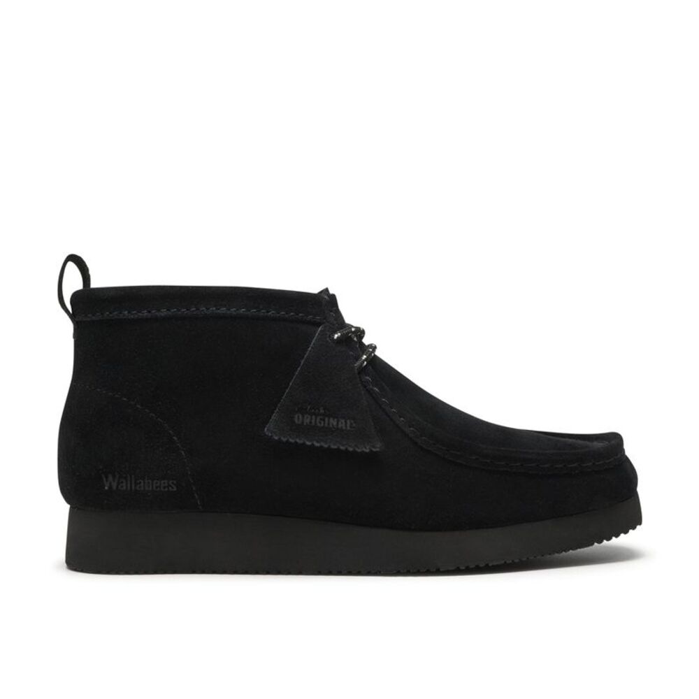 Clarks Mens Wallabee Boot Lite Black Boots (NWT)